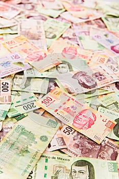 Mexican money background photo