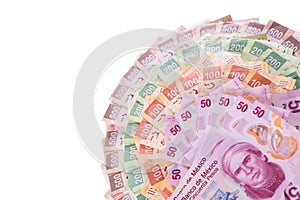 Mexican money background photo