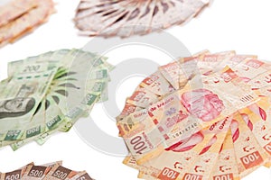Mexican money background photo