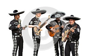 Mexican musicians mariachi band.