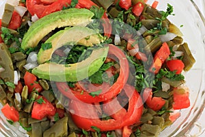 Mexican Nopal Cactus salad photo