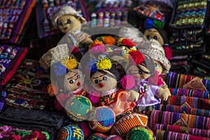 Mexican otomi dolls, headband, hairband photo
