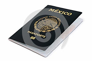 Mexican passport isolated photo
