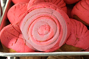 Mexican Pastries with Pink Icing