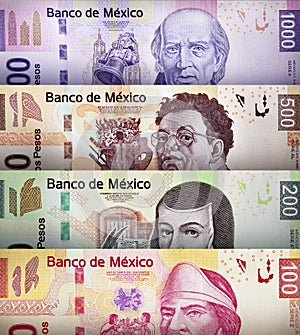 Mexican Peso Paper Bills