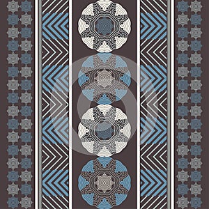 Mexican plaidMexican plaid. Navajo. Seamless pattern. Design with manual hatching. Textile. Ethnic boho ornament.