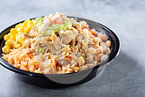 Mexican pollo asado bowl photo