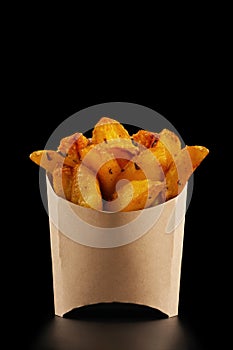 Mexican potatoes in kraft french fry box