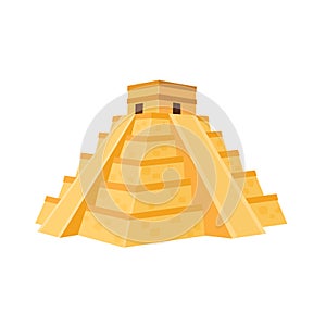 Mexican pyramid illustration