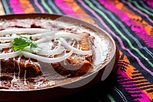Mexican red enchiladas