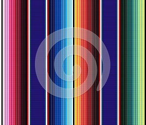 Mexican rug pattern. serape stripes vector