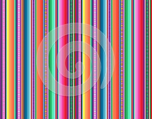 Mexican rug pattern. serape stripes vector