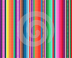 Mexican rug pattern. serape stripes vector