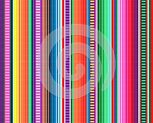 Mexican rug pattern. serape stripes vector