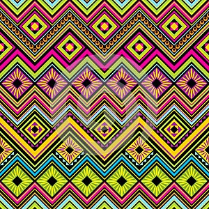 Mexican seamless zigzag background