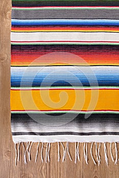 Mexican serape blanket background copy space vertical