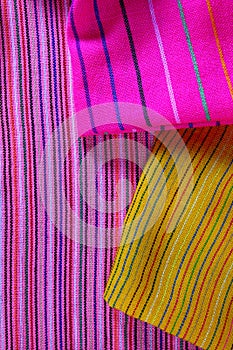 Mexican serape colorful macro fabric texture