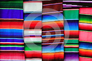 Mexican serape fabric colorful pattern texture