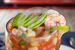 Mexican shrimp cocktail