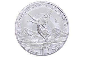 Mexican silver libertad coin photo