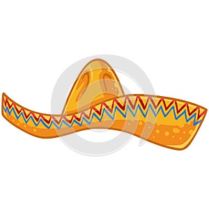 Mexican Sombrero Hat Vector Illustration