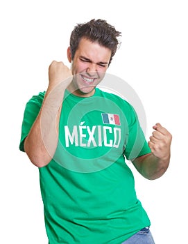 Mexican sports fan freaks out