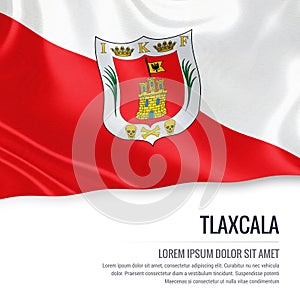 Mexican state Tlaxcala flag. photo
