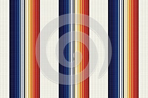 Mexican stripe seamless pattern. Ethnic textile background. Serape mexican blanket. Ornament for Cinco de Mayo fiesta