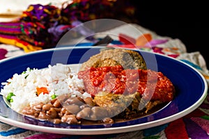 Mexican stuffed chilies Chiles Rellenos photo