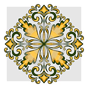 Mexican-style patterns. Multilayered ornament