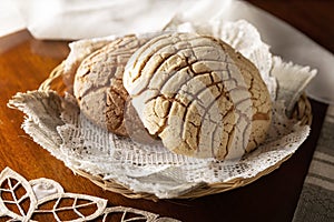 Mexican sweet bread conchas