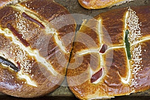 Mexican sweet bread freshly baked