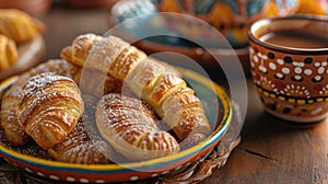 Mexican Sweet Bread and Hot Chocolate photo