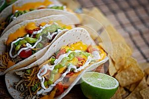 Mexican tacos AUTHENTIC MEXICAN food