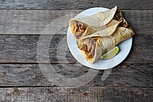 Mexican tacos known as Arabes photo