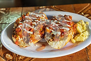 A Mexican torta sandwich in Baja