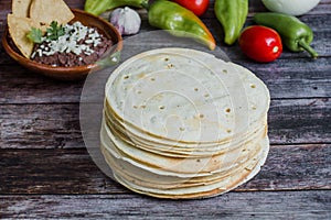 Mexican Tortillas used for Tlayudas in Oaxaca Mexico