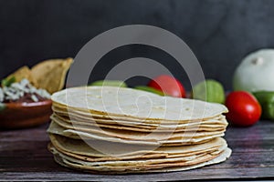 Mexican Tortillas used for Tlayudas in Oaxaca Mexico