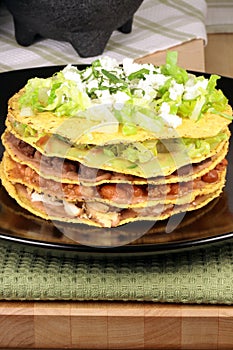 Mexican tostada ahogada