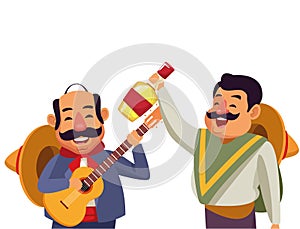 Mexican traditional culture icon cartoon photo