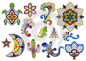 Mexican traditional decorative objects.