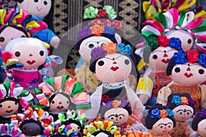 Mexican traditional dolls photograph