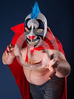 Mexican wrestling portrait
