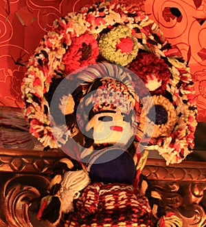 Mexican Zapotec yarn doll photo