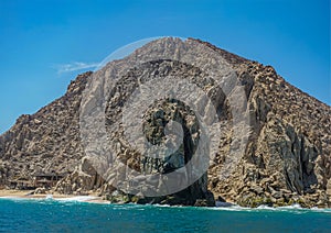 Rock at west end of Playa de los Amantes, Cabo San Lucas, Mexico photo