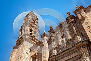 Mexico, Catholic Cathedral Our Lady of Assumption of Zacatecas in Zacatecas historic city center