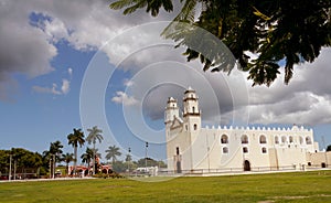 Mexico church cathedral Merida colonial architecture