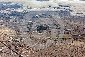 Mexico city aerial view cityscape