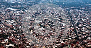 Mexico city aerial view cityscape panorama