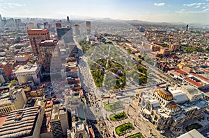 Mexico City Aerial View photo